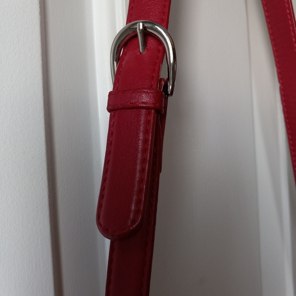 Talbots red shoulder/crossbody three compartment with exterior zipper wallet p - Picture 3 of 10